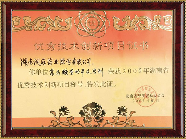 湖南省優秀技術創新項目